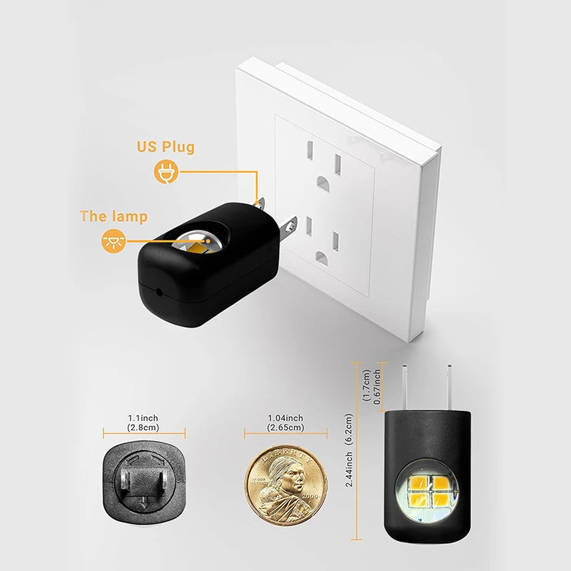 Mini Plug-In Night Lamp for Gentle Room Glow