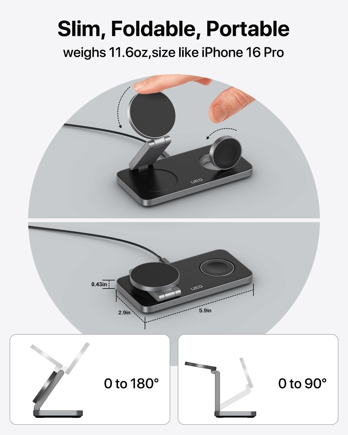 Easy 3-in-1 Magnetic Wireless Charger