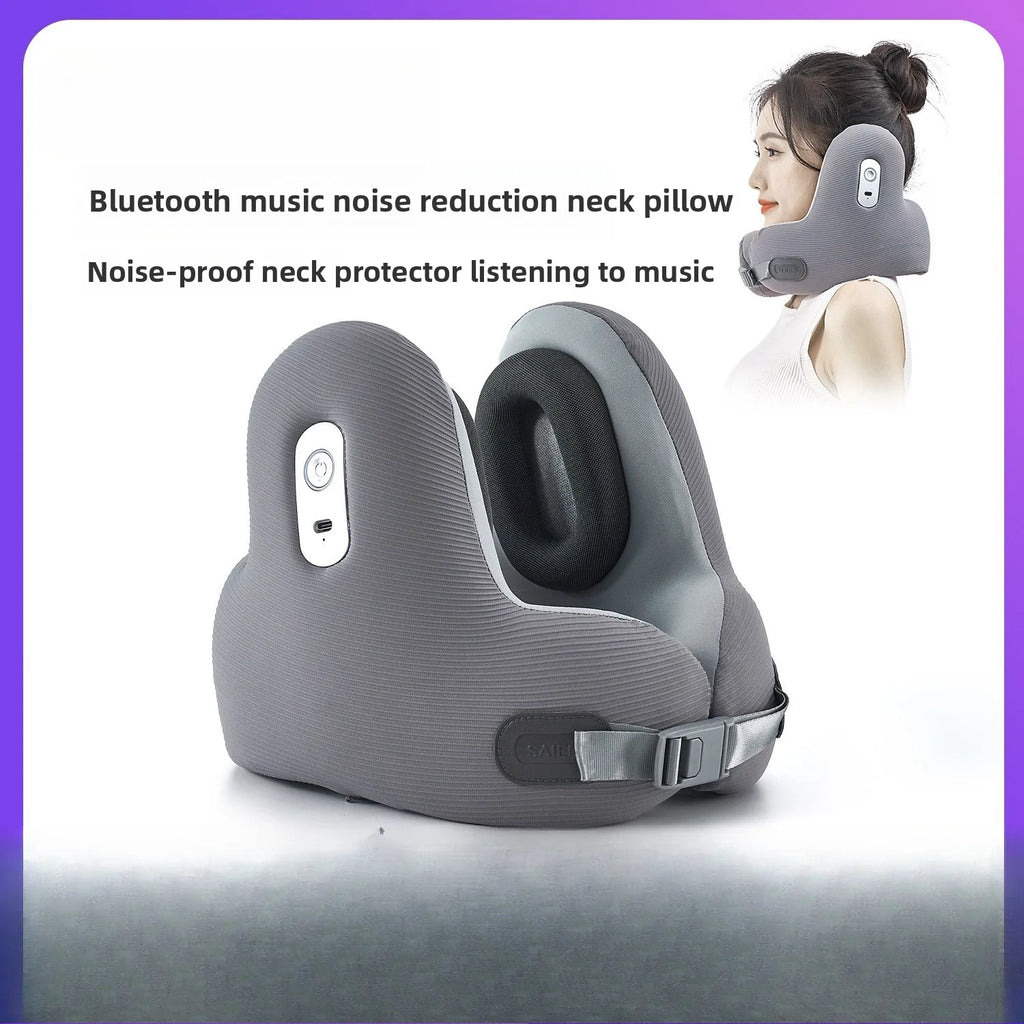 Premium Travel Neck Pillow with Bluetooth Headset