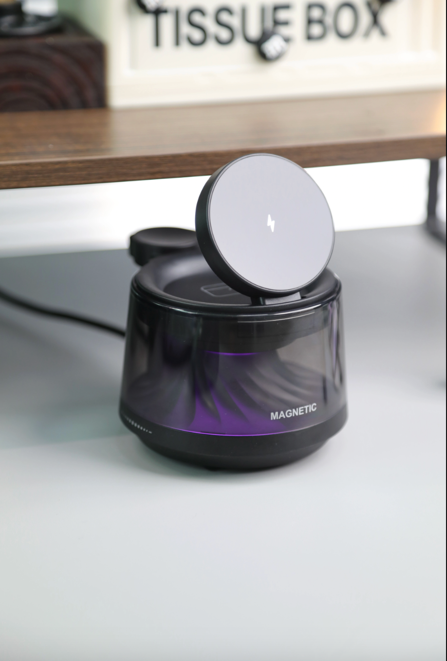 5-in-1 Magnetic Wireless Charger with Built-In Speaker