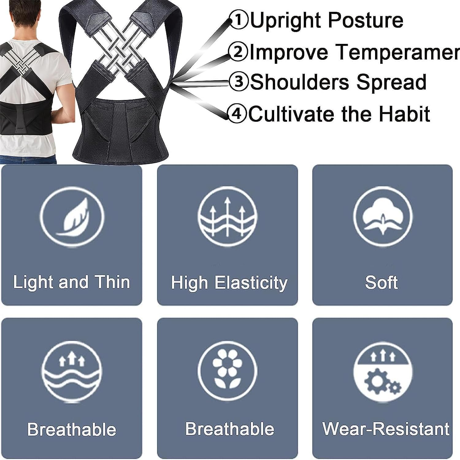 Posture Corrector for Comfortable, Confident Everyday Alignment