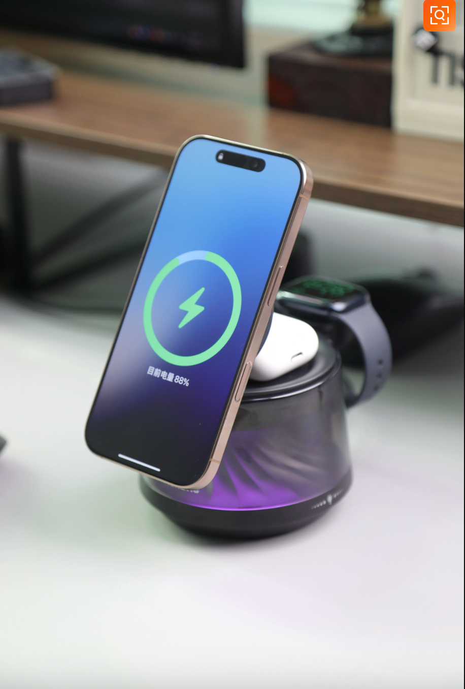 5-in-1 Magnetic Wireless Charger with Built-In Speaker