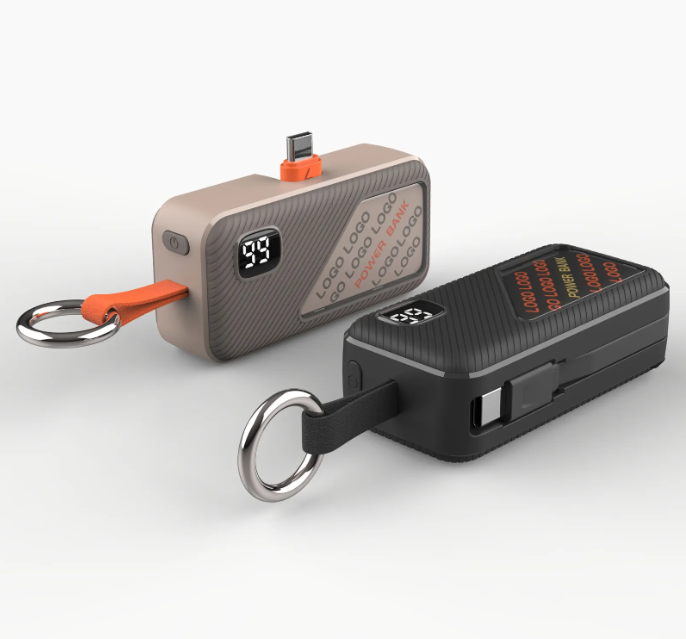 Power Bank Key Chain With Digital Display