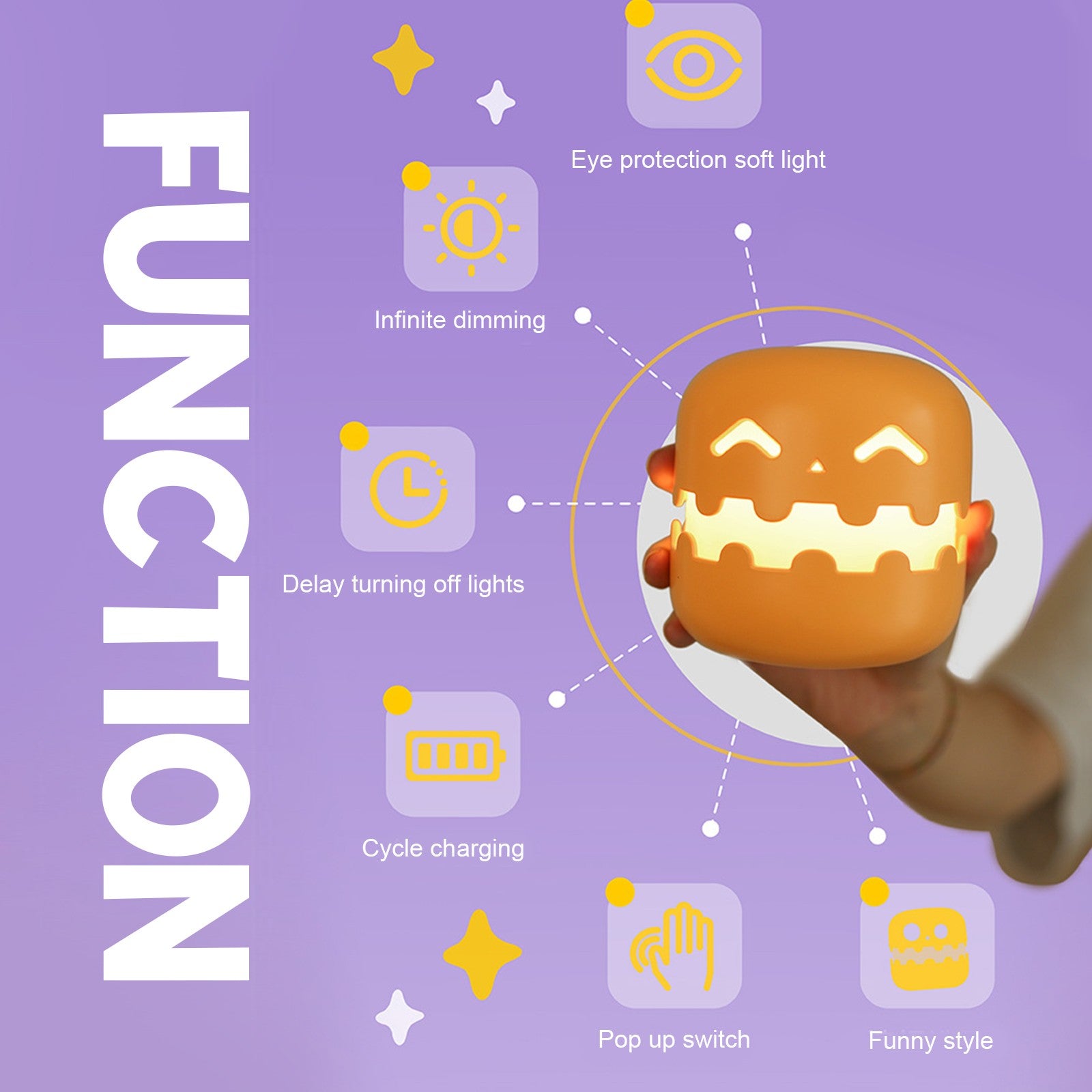 Halloween Night Lamp – Perfect Glow for Spooky Evenings