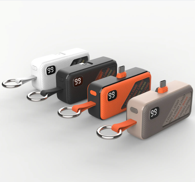 Power Bank Key Chain With Digital Display