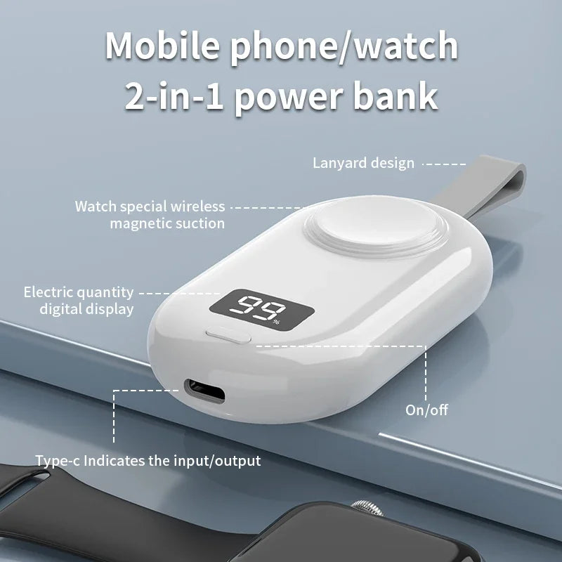 Pocket-Size Wireless Charger Power Bank
