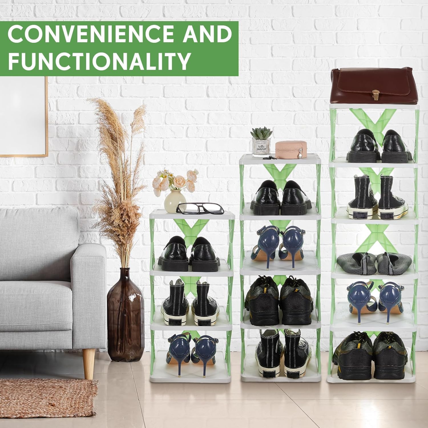 Foldable 6-Layer Shoe Rack for Easy Home Organization